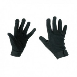 Jezdecké rukavice Jersey, černé, velikost S