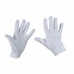 Jezdecké rukavice Jersey, bílé, velikost XS